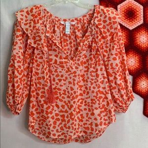 Diane Von Furstenberg cheetah blouse